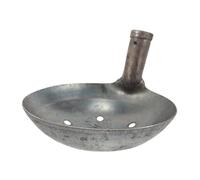 LIOOBO Pelle à Tamis en Métal Robuste Manche Vertical pour Tamiser Boue et Déchets, Outil Multifonction pour Nettoyage Puits et Entretien Jardin