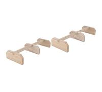 LIOOBO Perchoir en Bois Naturel pour Poules - Barres De Jeu pour Poussins Et Poules De Jardin - Stand De Perche Résistant pour Coopérative avec Jouets Inclus Idéal pour Le Bien Être des