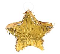 LIOOBO Piñata Étoile en Aluminium Doré 1 Pièce, à Casser Rempli de Sucre, Accessoire pour Fête D'anniversaire Garçon et Filles, Décoration Anniversaire Fille Garçon, Jeu Ludique