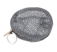 LIOOBO Porte-Monnaie et Petit Paquet à Monnaie en Filet Gris Foncé, Mini Porte-clés Pratique pour Femme, Trousse de Maquillage Compacte pour Voyage et Organisation au Quotidien