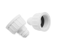 LIOOBO Raccord pour Tuyau D'arrosage 1/4'' Rapide Blanc 2 Pièces pour Pulvérisateur Agricole Et Système De Brumisation Jardin Étanche Solide