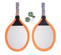 LIOOBO Raquettes De Tennis Et Badminton Enfant Ensemble LéGer avec 2 Balles Badminton Et 1 Balle De Ping-Pong Accessoires De Sport De Plein Air pour ÉCole Maternelle Et Jeu Parent-Enfant