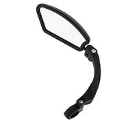 LIOOBO Rétroviseurs de Vélo à Fixation sur Guidon Noir en Pa et Acrylique, Angle Large Réglable Vue Arrière Optimale en Usage Extérieur sur Vélos de Route