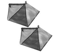 LIOOBO Sac léger en Nylon 2pcs Sac de plongée en Filet Noir 24x65 cm pour Accessoires de plongée Spot de plongée et Natation