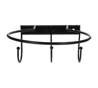 LIOOBO Support Mural pour Ballon de Basket en Fer Noir Robuste et Bien Fixé, Présentoir Multifonction pour Rangement de Ballons de Basketball et Volleyball en Salle D'exposition