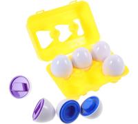 LIOOBO Œuf Torsadé Éducatif pour Garçon et Filles, Ensemble D’œufs Assortis Colorés, Jeu D’Apprentissage des Formes Couleurs, Activité Montessori pour Éveil et Style Style Aléatoire