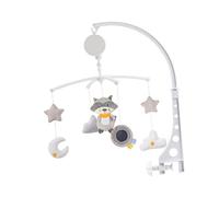 LIOOBO Vent pour Pendentif Forme de Laveur Mobile de Lit Rotatif Musical sans Pile pour Crèche Éducatif et Décoratif pour Éveiller Nourrissons