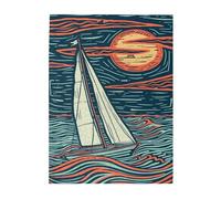 Liorosa 500 pièces de puzzle en bois pour adulte, art abstrait, coucher de soleil, chaque pièce est unique, idéal pour les soirées de jeu, soulager le stress et profiter du plaisir de résoudre des