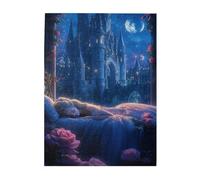 Liorosa 500 pièces de puzzle en bois pour adulte, rêverie, princesse endormie dans un château enchanté, esthétique classique vintage, relaxation profonde pour vous-même, cadeaux pour amis et famille