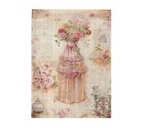 Liorosa 500 pièces de puzzle en bois pour adulte, rêverie, robes élégantes en dentelle avec ornements floraux, esthétique classique vintage, chaque pièce est unique, idéale pour la détente et le