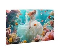 Liorosa 500 pièces puzzle vibrante princesse marine, un monde sous-marin fascinant fantaisie, merveilleuse imagination, exercer des compétences pratiques et la patience de pensée, cadeau pour les amis