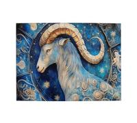 Liorosa Beau puzzle Capricorne pour adultes 500 pièces, puzzle Capricorne Dream Art des douze signes du zodiaque, un cadeau amusant pour les amateurs d'astrologie et exercice cérébral stimulant