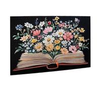 Liorosa Blooming Knowledge Puzzles pour adultes 500 pièces, bouquet floral vibrant tiré d'un livre ancien, art littéraire en bois de qualité supérieure, exercice de compétences pratiques et de pensée