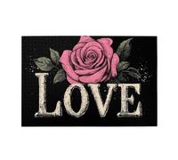 Liorosa Blossoming Rose With Love Puzzle de 1000 pièces pour adultes, couple romantique, jeu de décoration romantique, esthétique classique vintage, exercice cérébral difficile, cadeau pour un ami