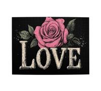 Liorosa Blossoming Rose With Love Puzzle de 500 pièces pour adultes, jeu de décoration romantique pour couples, esthétique classique vintage, exercice cérébral difficile, cadeau pour un ami