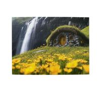 Liorosa Casse-tête cascade pour adultes de 500 pièces, design vibrant et unique, profitez du processus de résolution de puzzle, exercez vos capacités manuelles, complet avec la famille et les amis