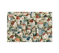 Liorosa Casse-tête de 1000 pièces pour adultes - Hameau rétro - Puzzle de style nostalgique, chaque pièce est unique, plaisir anti-stress, profitez du processus de résolution de puzzle, illustration
