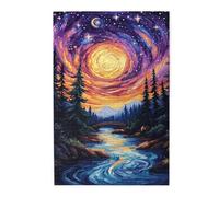 Liorosa Cosmic Gorge Dreamscape Puzzle de 1000 pièces pour adultes, design vibrant et unique, merveilleuse imagination, détendez-vous et profitez du plaisir de résoudre des puzzles, cadeau pour un ami