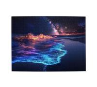 Liorosa Enchanting Star Sky Beach Puzzle pour adultes 500 pièces, couleurs incroyablement vives, pièces de puzzle fantaisie, cadeau adapté à la famille et aux amis, plaisir à la fois corps et esprit