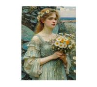 Liorosa Flower Fairy - Puzzle pour adultes de 500 pièces, portrait classique d'une belle femme, loisirs et défis exploratoires, plaisir anti-stress, cadeau pour ami et famille