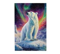 Liorosa Ices Prophet Puzzle pour adultes 1000 pièces, ours blanc dans la nature, design vibrant et unique, adapté pour les soirées de jeux, détendez-vous et profitez du plaisir de résoudre des puzzles