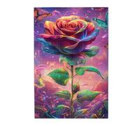 Liorosa Magnifique puzzle de 1000 pièces pour adultes, un défi floral de rêve, une merveilleuse imagination, plaisir à la fois corps et esprit, idéal pour la relaxation et l'affichage pour les