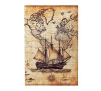 Liorosa Navigator'S Quest - Casse-tête de 1000 pièces, carte vintage, pièces qui s'emboîtent parfaitement, exercice cérébral stimulant, loisirs créatifs pour adultes, relaxation profonde pour