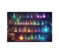 Liorosa Potions colorées de 1000 pièces pour adultes, puzzle amusant en bois de potions magiques de dessin animé, vibrant et unique, plaisir à la fois du corps et de l'esprit, cadeaux pour les amis et