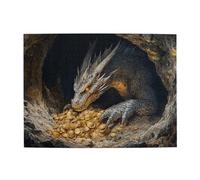 Liorosa Puzzle Ancient Treasure Guardian pour adultes de 500 pièces, esthétique classique vintage. Chaque pièce est unique, idéale pour la relaxation et l'affichage pour les amateurs de puzzle
