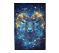 Liorosa Puzzle classique Bélier pour adultes de 1000 pièces, série fantastique douze constellations, chaque pièce est unique, convient pour les soirées de jeux, l'exercice des compétences pratiques et