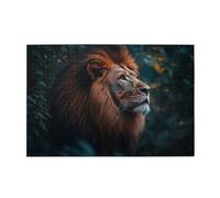 Liorosa Puzzle contemplatif Lions pour adultes 1000 pièces, art moderne, portraits de la faune, pièces s'emboîtent parfaitement, idéal pour la relaxation et l'affichage pour les amateurs d'animaux