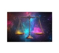 Liorosa Puzzle de 1000 pièces - Échelles cosmiques, équilibre d'or éclairé contre la splendeur de la nébuleuse, couleurs vives, merveilleuse imagination, puzzles difficiles difficiles pour adultes
