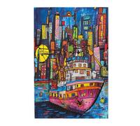 Liorosa Puzzle de 1000 pièces pour adultes - Ballet de ballet dynamique - Une couleur - Sérénade de bateau plongé, exercice cérébral stimulant, idéal pour la relaxation et l'affichage pour les