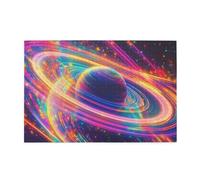 Liorosa Puzzle de 1000 pièces pour adultes - Planète tourbillon cosmique, anneaux multicolores dégradés avec lueur semblable à de la soie, les pièces s'assemblent parfaitement, assemblage pratique de