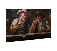 Liorosa Puzzle de 500 pièces pour adultes - Scène de bar de cowboy tapageur, profitez du processus de résolution de puzzle, exercez la capacité manuelle et la patience de pensée, illustration unique