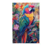 Liorosa Puzzle en bois coloré de 1000 pièces pour adulte, aquarelle amusante série oiseaux, design unique et beau, adapté pour les loisirs en famille, l'exercice des compétences pratiques et la