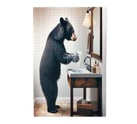 Liorosa Puzzle en bois de 1000 pièces pour adultes se lavant à la main, défis artistiques animaliers uniques, vibrants et uniques, adaptés pour les loisirs en famille, les loisirs créatifs pour
