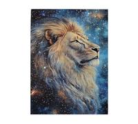 Liorosa Puzzle en bois de 500 pièces pour adulte - Lion gardien céleste, merveilleuse imagination, relaxation profonde pour vous-même, adapté pour les loisirs en famille et le divertissement, cadeau