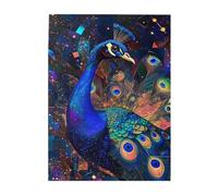 Liorosa Puzzle en bois de 500 pièces pour adulte - Paon bleu dans un paysage de rêve coloré, couleurs incroyablement vives, exercice cérébral stimulant, profitez de résoudre des puzzles avec la