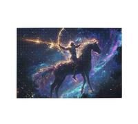 Liorosa Puzzle étoilé Sagittaire pour adultes 1000 pièces, design fantastique, série romantique douze constellations, puzzle en bois, esthétique classique vintage, cadeau pour un ami