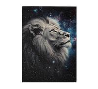 Liorosa Puzzle lion cosmique pour adultes de 500 pièces, scène spatiale vibrante, merveilleuse imagination, détendez-vous et profitez du plaisir de résoudre le puzzle, exercez la capacité manuelle et
