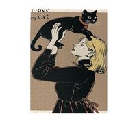 Liorosa Puzzle Love Letter To My Cat pour adultes 500 pièces, cadeau anti-stress, chaque pièce est unique, complète avec la famille et les amis, profitez du processus de résolution de puzzle, pour les