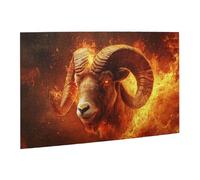 Liorosa Puzzle mythique en bois 500 pièces pour adulte, design vibrant et unique, merveilleuse imagination, puzzle créature légendaire stimulant, adapté pour les loisirs en famille et le