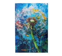 Liorosa Puzzle pour adultes 1000 pièces peinture à l'huile pissenlits, puzzle de plantes colorées stimulantes, plaisir à la fois corps et esprit, oubliez les problèmes de la vie, cadeaux pour les amis