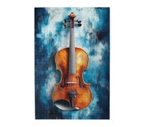 Liorosa Puzzle pour adultes 1000 pièces violon rétro instrument classique avec coups de pinceau uniques, design vibrant et unique, complet avec la famille et les amis, pour les amateurs de musique