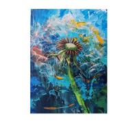 Liorosa Puzzle pour adultes 500 pièces peinture à l'huile pissenlits, puzzle de plantes colorées stimulantes, plaisir à la fois corps et esprit, oubliez les problèmes de la vie, cadeaux pour amis et