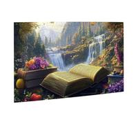 Liorosa Puzzle pour adultes de 500 pièces au pays des merveilles littéraire, puzzle en bois de paysage fantaisiste, vibrant et unique, design unique et beau, soulage le stress et profitez du plaisir