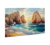 Liorosa Puzzle pour adultes de 500 pièces Golden Hour at Coastal Arc, puzzle en bois de qualité supérieure pour adultes, idéal pour la relaxation et le plaisir en famille, profitez du processus de