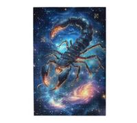 Liorosa Puzzle Scorpion céleste pour adultes 1000 pièces, classique douze constellations Scorpion fantastique puzzle en bois, complet avec la famille et les amis, cadeau pour un ami
