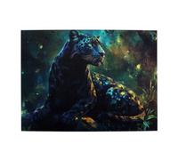 Liorosa Puzzle Sentinelle de la jungle de minuit pour adultes de 500 pièces, léopard au repos, design vibrant et unique, chaque pièce est unique, adapté pour les soirées de jeux et les loisirs en